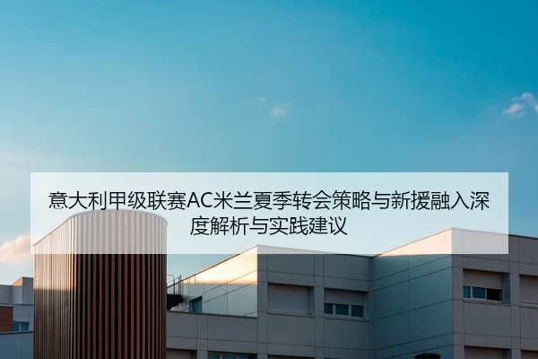 意大利甲级联赛AC米兰夏季转会策略与新援融入深度解析与实践建议